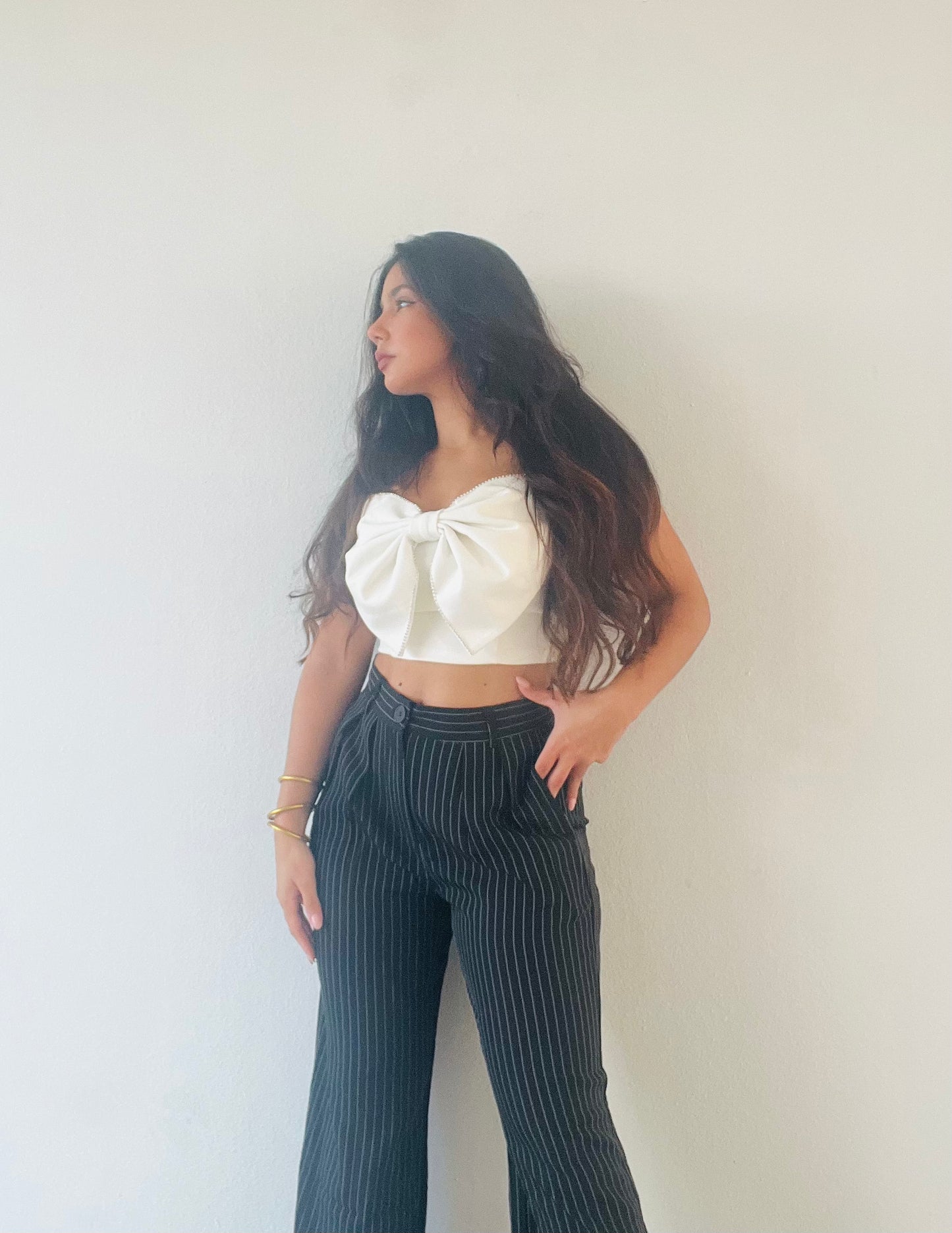 White Angel Ribbon Top