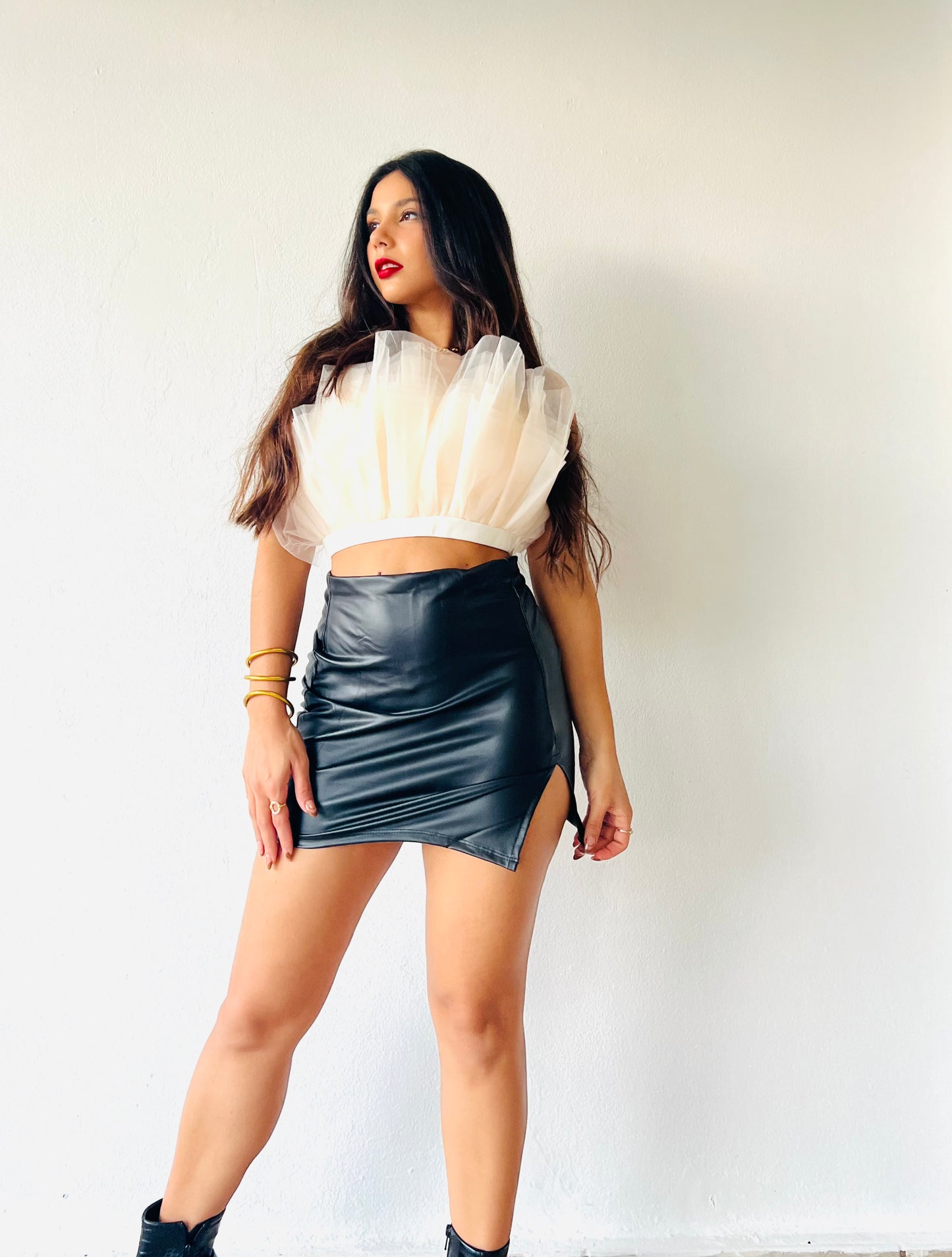 Ballerina Tull mesh Crop top
