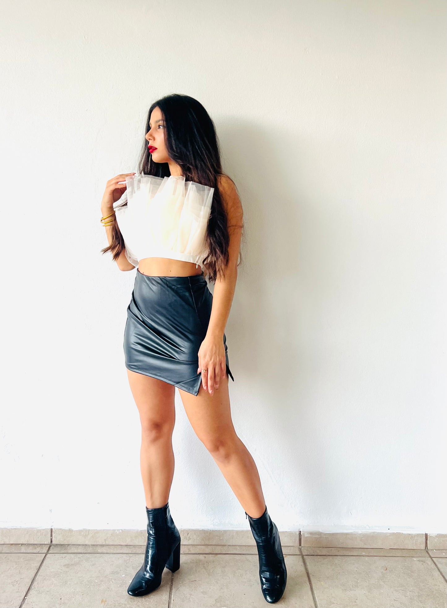 Ballerina Tull mesh Crop top